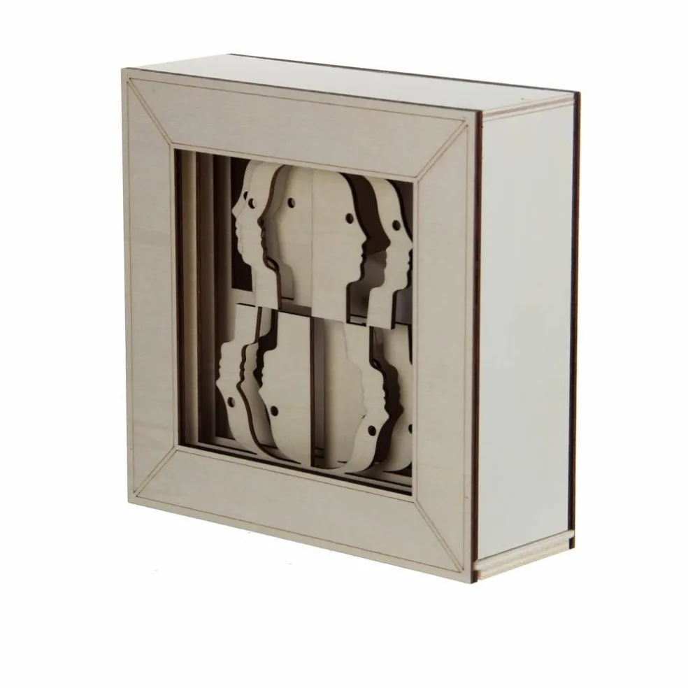 Jonathan Adler x Michaels 7" Atlas Faces DIY LED Shadow Box Décor