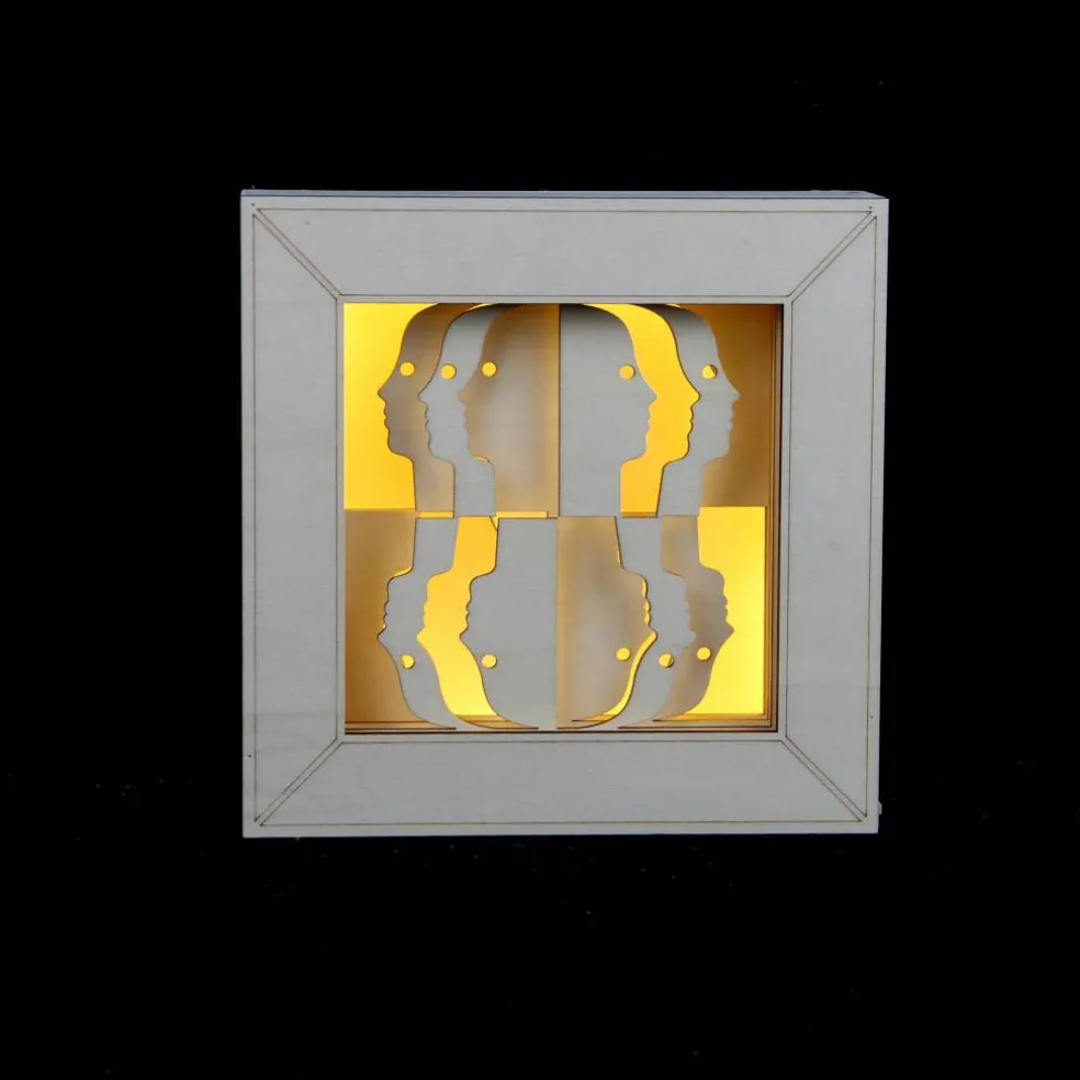 Jonathan Adler x Michaels 7" Atlas Faces DIY LED Shadow Box Décor