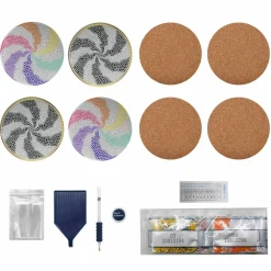 Jonathan Adler x Michaels Atlas Wheel Diamond Art Coaster Kit