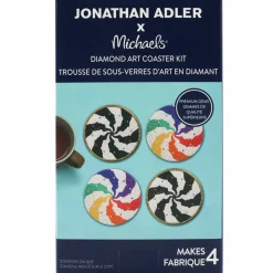 Jonathan Adler x Michaels Atlas Wheel Diamond Art Coaster Kit