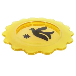 Jonathan Adler x Michaels 10.75" Bird Art Scalloped Edge Glass Plate