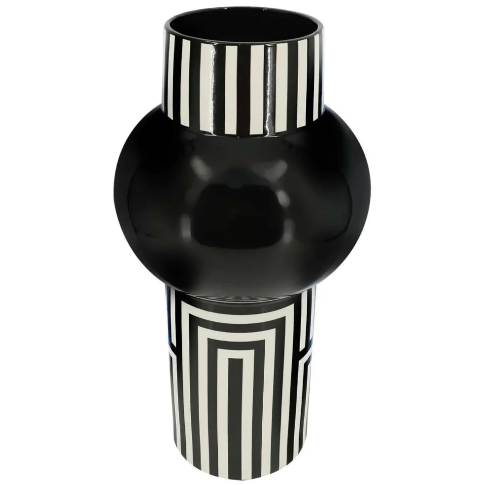 Jonathan Adler x Michaels 13" Black & White Stripe Ceramic Vase