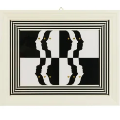 Jonathan Adler x Michaels 18.5" Â Black & White Faces Wall Art