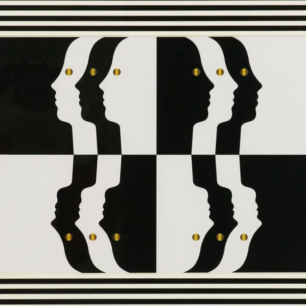 Jonathan Adler x Michaels 18.5" Black & White Faces Wall Art