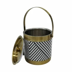 Jonathan Adler x Michaels 7.5" Black & White Ice Bucket