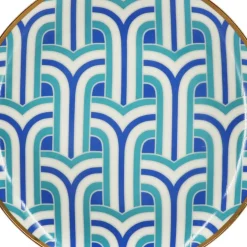 Jonathan Adler x Michaels 8" Blue & Teal Hudson Ceramic Plate