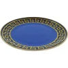 Jonathan Adler x Michaels 8" Blue & Gold Labyrinth Ceramic Plate