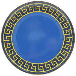 Jonathan Adler x Michaels 8" Blue & Gold Labyrinth Ceramic Plate