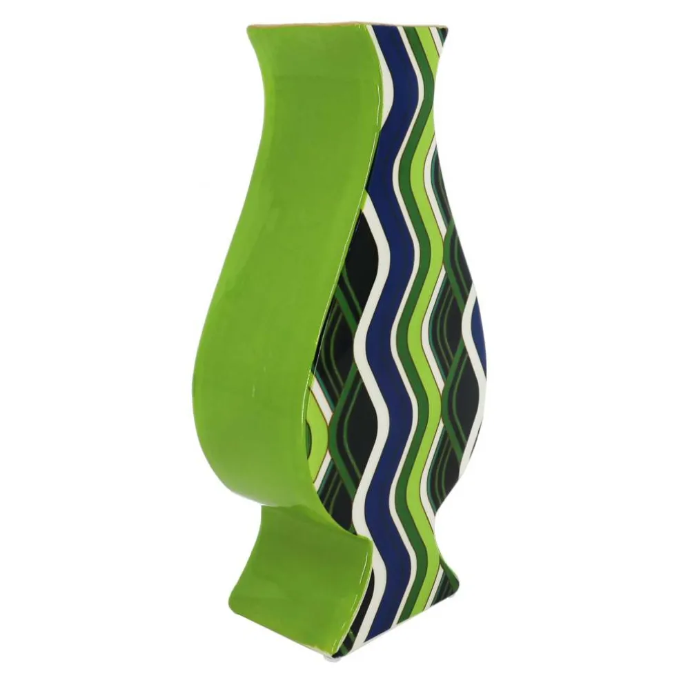 Jonathan Adler x Michaels 12" Blue & Green Ceramic Vase