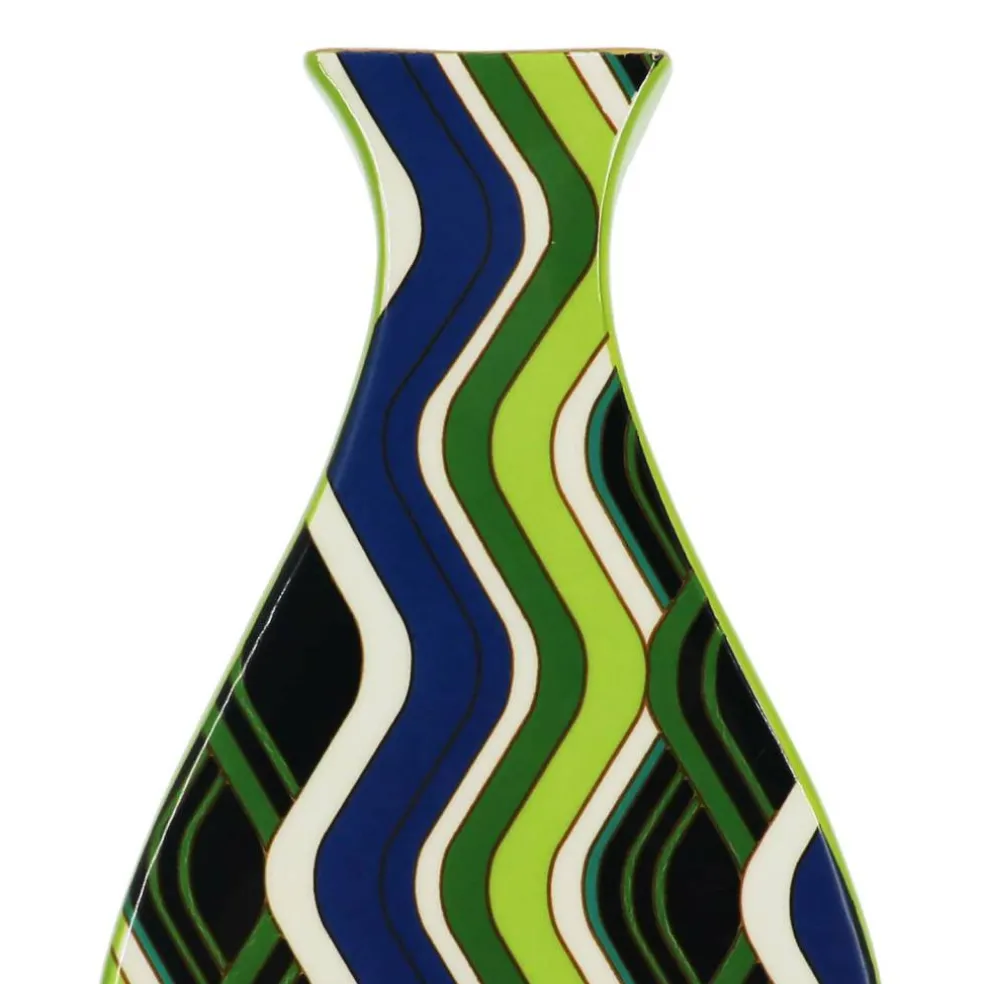Jonathan Adler x Michaels 12" Blue & Green Ceramic Vase
