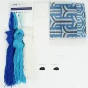 Jonathan Adler x Michaels Blue & White Sampler Needlepoint Pillowcase Kit