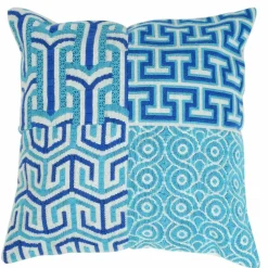 Jonathan Adler x Michaels Blue & White Sampler Needlepoint Pillowcase Kit