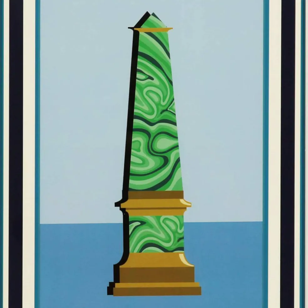 Jonathan Adler x Michaels 18.5" Blue & Green Monument Wall Art