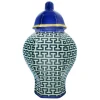 Jonathan Adler x Michaels 8.25" Blue, White & Teal Moroccan Key Ceramic Wall Urn