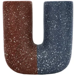 Jonathan Adler x Michaels Blue & Brown Two-Tone Tabletop Ceramic Vase