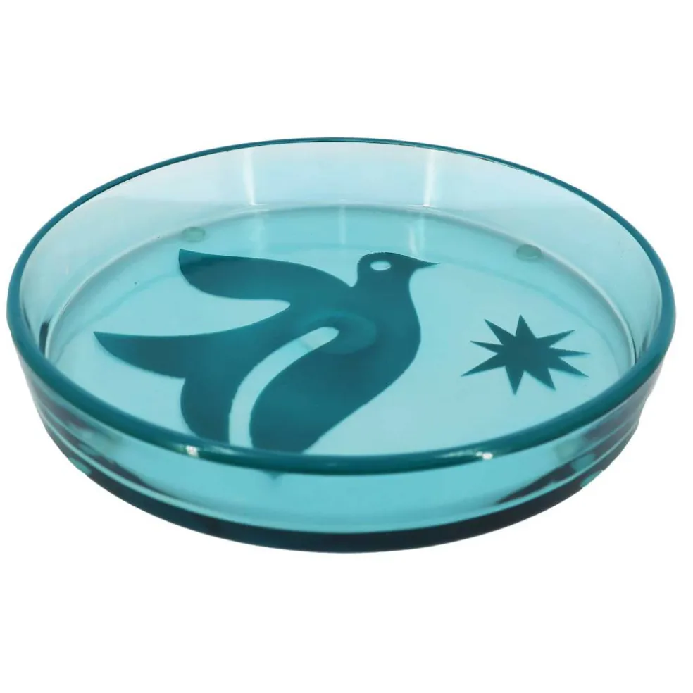 Jonathan Adler x Michaels 11" Blue Bird Art Glass Plate