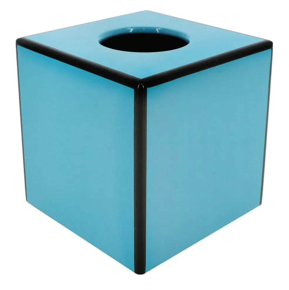 Jonathan Adler x Michaels 5" Blue & Black Tissue Box