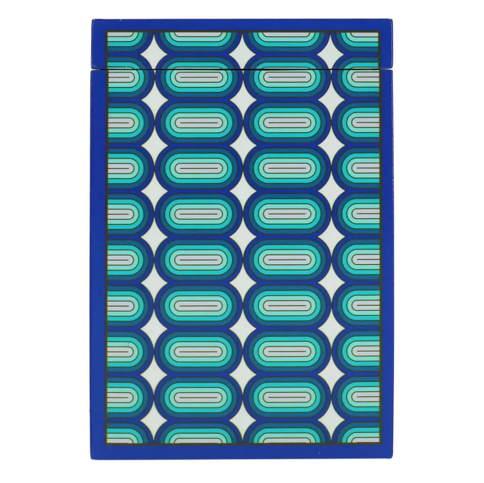 Jonathan Adler x Michaels 7" Blue Pop-Art Tabletop Box with Lid