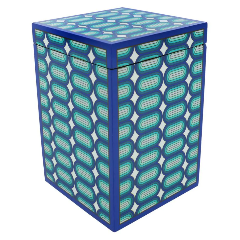 Jonathan Adler x Michaels 7" Blue Pop-Art Tabletop Box with Lid