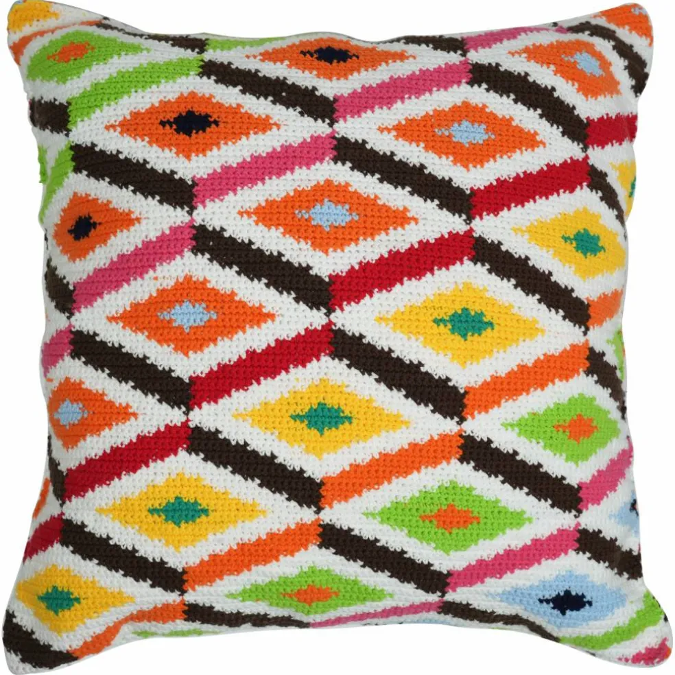 Jonathan Adler x Michaels Bright Diamonds Crochet Pillowcase Kit