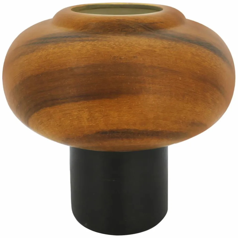 Jonathan Adler x Michaels 7.5" Brown & Black Two-Tone Tabletop Vase