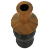 Jonathan Adler x Michaels 9.25" Brown & Black Wood Grain Ceramic Taper Candle Holder