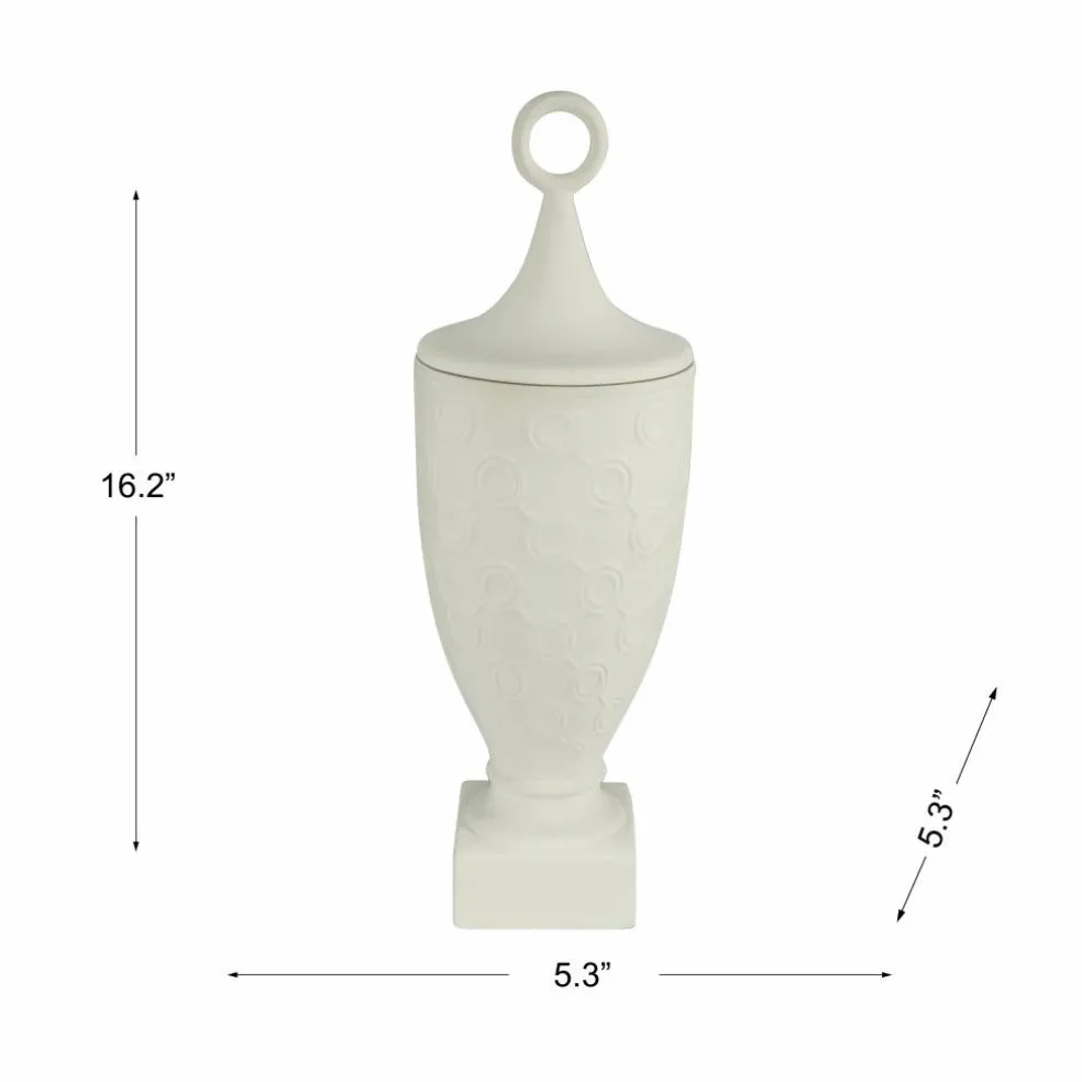 Jonathan Adler x Michaels 16.25" Circle Lattice DIY Ceramic Urn with Lid