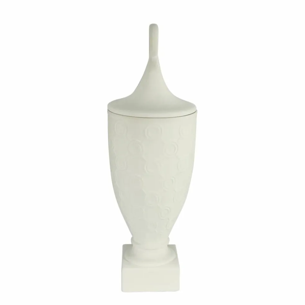 Jonathan Adler x Michaels 16.25" Circle Lattice DIY Ceramic Urn with Lid