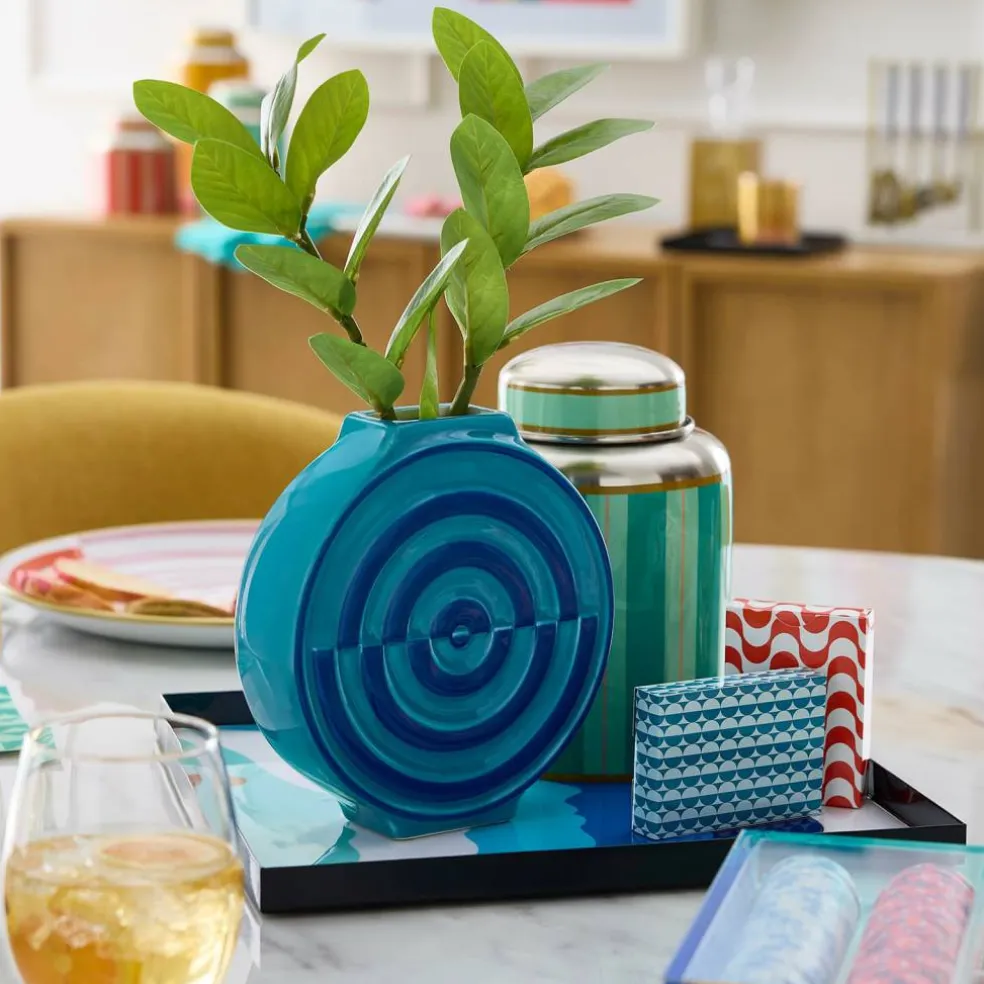 Jonathan Adler x Michaels 7" Circular Optical Illusion Ceramic Vase