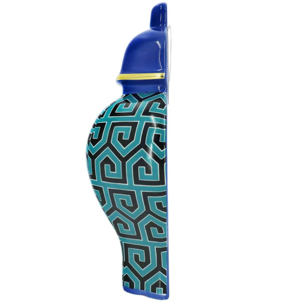 Jonathan Adler x Michaels 8.25" Dark Blue & Turquoise Geometric Ceramic Wall Urn