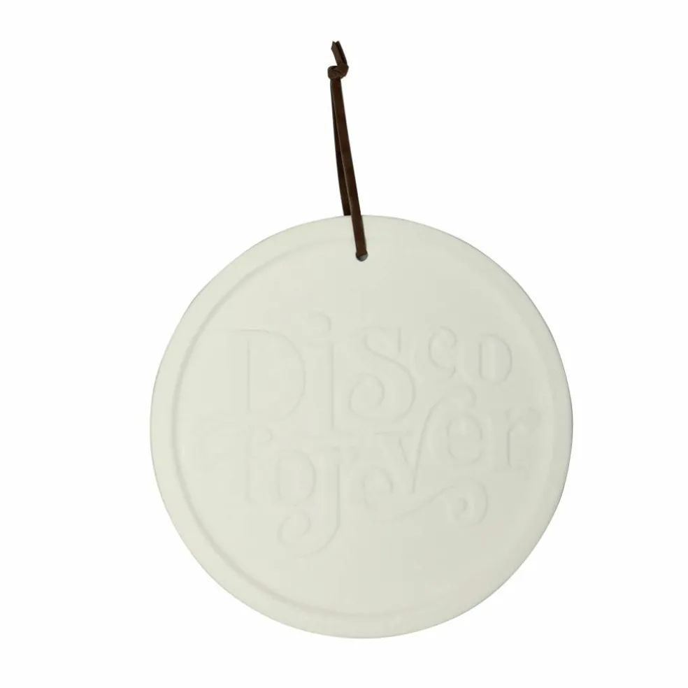 Jonathan Adler x Michaels 8" Disco Forever DIY Round Ceramic Plaque