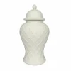 Jonathan Adler x Michaels 12" DIY Plum Lattice Ceramic Urn with Lid