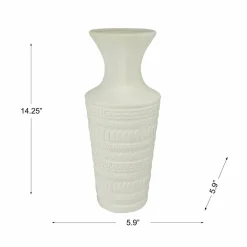 Jonathan Adler x Michaels 14.25" DIY Embossed Greek Key Ceramic Cuff Vase
