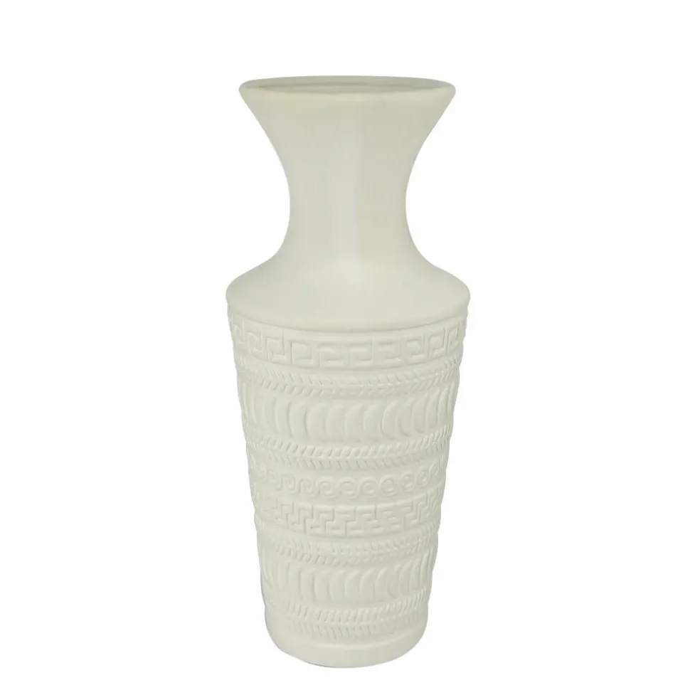 Jonathan Adler x Michaels 14.25" DIY Embossed Greek Key Ceramic Cuff Vase