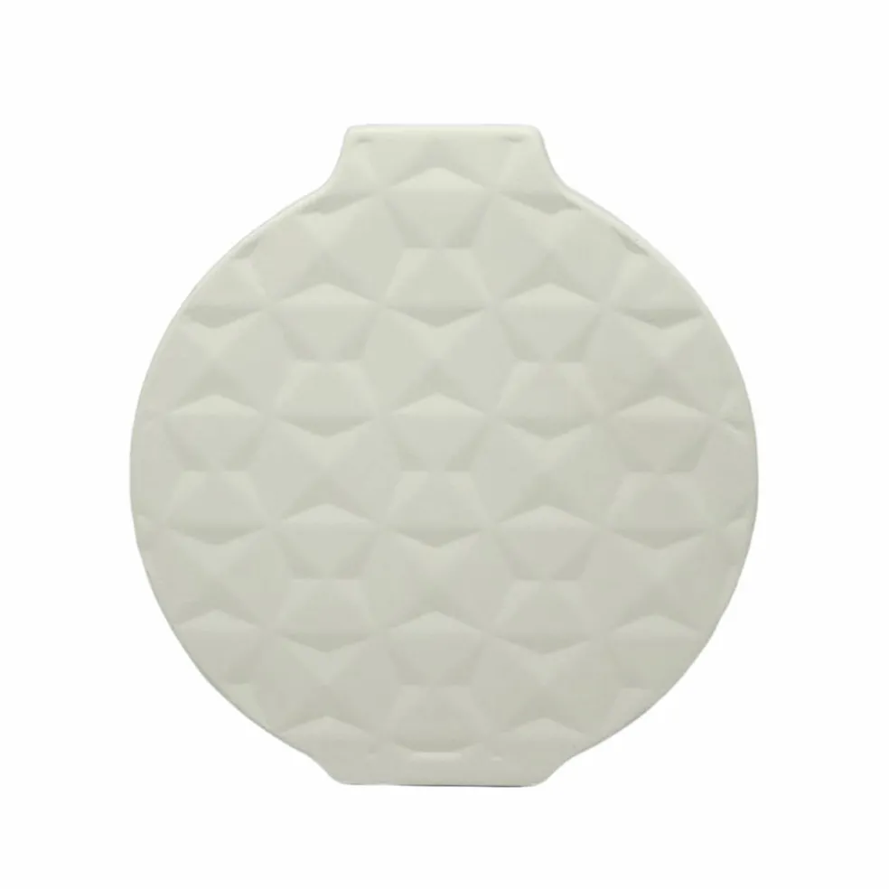 Jonathan Adler x Michaels 7.25" Embossed Geometric DIY Round Ceramic Vase