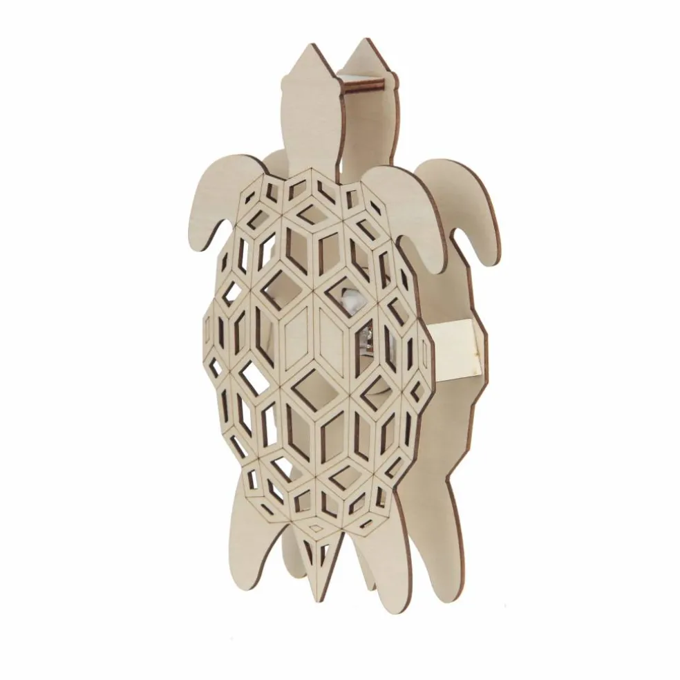 Jonathan Adler x Michaels 7.75" Geometric Turtle DIY LED Wood Décor