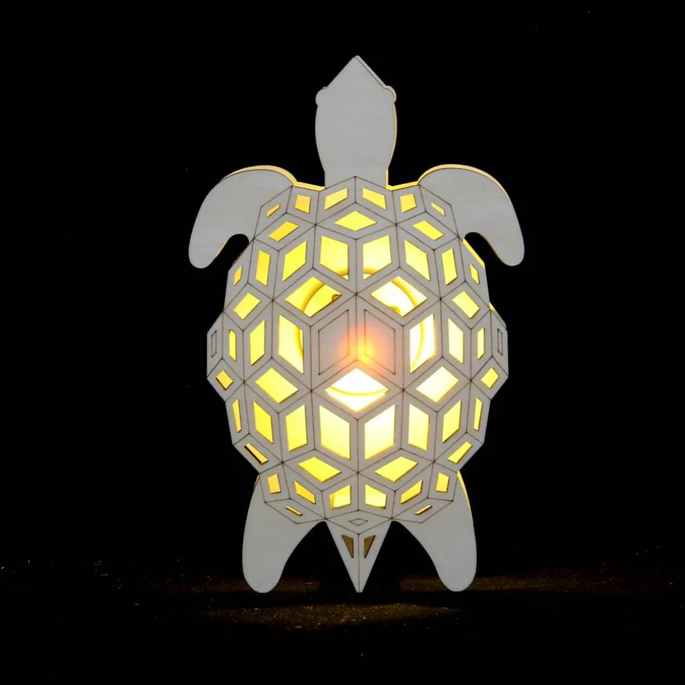 Jonathan Adler x Michaels 7.75" Geometric Turtle DIY LED Wood Décor