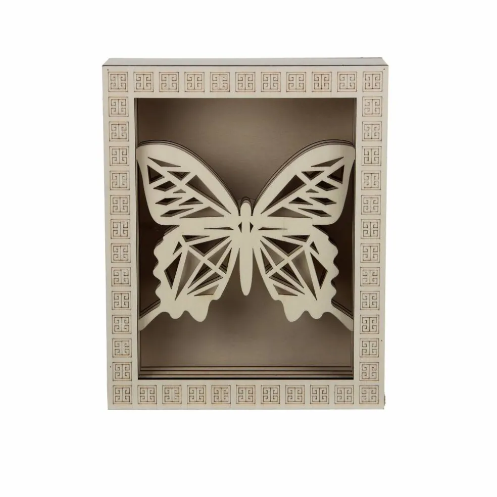 Jonathan Adler x Michaels 8.75" Geometric Butterfly DIY LED Shadow Box Décor