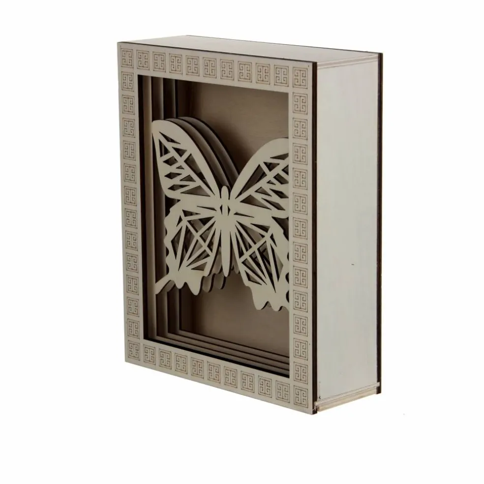 Jonathan Adler x Michaels 8.75" Geometric Butterfly DIY LED Shadow Box Décor