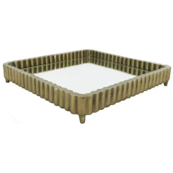 Jonathan Adler x Michaels 11.75" Gold Metal Tabletop Mirror Tray