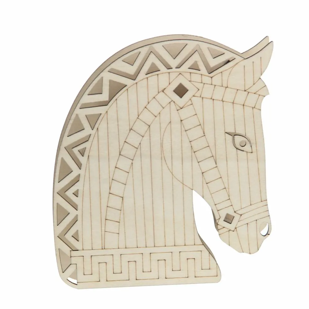Jonathan Adler x Michaels 5.75" Greek Horse DIY LED Wood Décor