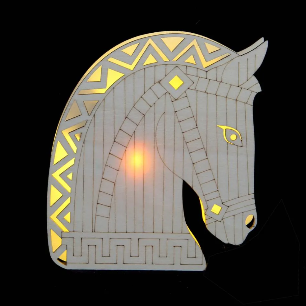Jonathan Adler x Michaels 5.75" Greek Horse DIY LED Wood Décor
