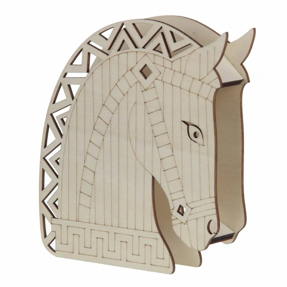 Jonathan Adler x Michaels 5.75" Greek Horse DIY LED Wood Décor