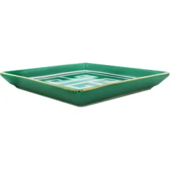 Jonathan Adler x Michaels 7.25" Green & White Greek Key Ceramic Plate