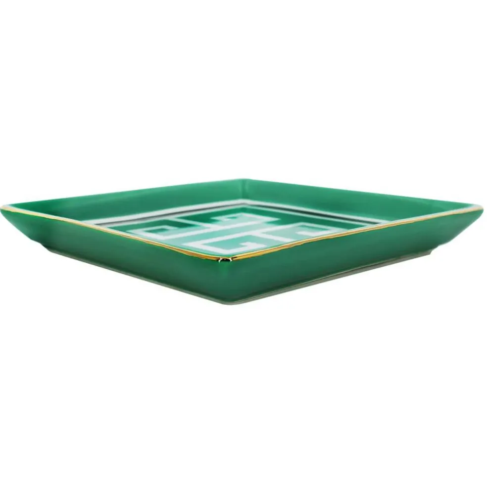 Jonathan Adler x Michaels 7.25" Green & White Greek Key Ceramic Plate