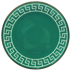 Jonathan Adler x Michaels 8" Green & White Labyrinth Ceramic Plate