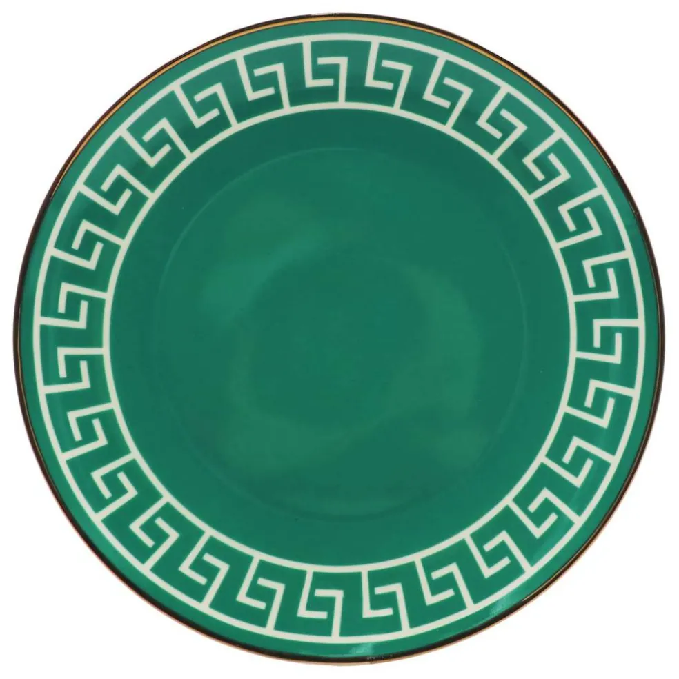 Jonathan Adler x Michaels 8" Green & White Labyrinth Ceramic Plate