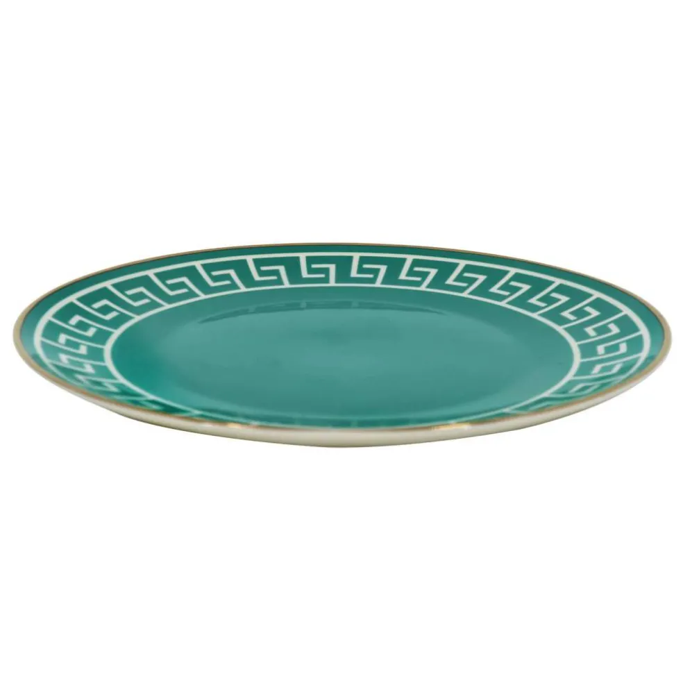 Jonathan Adler x Michaels 8" Green & White Labyrinth Ceramic Plate