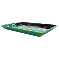 Jonathan Adler x Michaels 10.25" Green & Black Moroccan Key Ceramic Plate