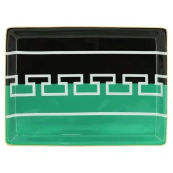 Jonathan Adler x Michaels 10.25" Green & Black Moroccan Key Ceramic Plate